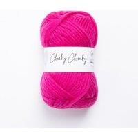 Wool Couture Cheeky Super Chunky Yarn - Super Soft Merino 100% Wool Yarn for Knitting and Crocheting Crafts, Sweaters, Blankets, and More - Raspberry, 100g Ball - 3-Pack