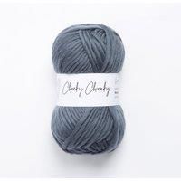 Wool Couture Cheeky Super Chunky Yarn - Super Soft 100% Wool Yarn - Granite Grey, 100g Ball - 3-Pack