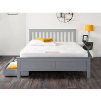 FurnitureboxUK Windsor Medium-Firm Coil Sprung Mattress in White | Size: King