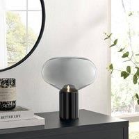 Laura Smoked Glass And Marble Desk Table Lamp