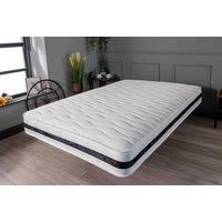 Starlight Beds Starlight Beds-2ft6 Springs (75cm x 190cm) Memory Foam (1311), Fabric, White, Small Single Mattress