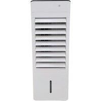 Vybra Portable evaporative air cooler 230v, white with remote control and 3 ice blocks