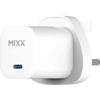 Mixx 1 Port 25W Type C Wall Charger - White, White