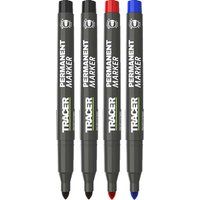 Tracer Permanent Marker Set - x2 Black/x1 Red/x1 Blue (APMK1)