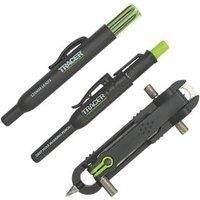 TRACER ProScribe Tool with Deep Hole Pencil, Lead Holster and Carry Case (DIY, Woodworking, and Carpentry Multi-Function Scribe Tool)