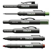 Tracer Marking Kit - Deep Hole Pencil, ALH1 Lead set and 2 Clog Free Markers with Holsters