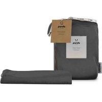 Panda 100% Bamboo Fitted Sheet (Urban Grey, Small Double: 190 x 120 x 32 cm)