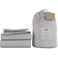 Panda 100% Bamboo Bedding Set Grey King Duvet Cover + 3 Additional Pieces