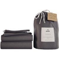 Panda 100% Bamboo Bedding Set Dark Grey King Duvet Cover + 3 Additional Pieces