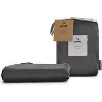 Panda Fitted Sheet - Extra Deep, Fully Elasticated, Hypoallergenic and Breathable Urban Grey European Double (140 x 200cm)