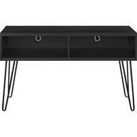 Owen Black Oak TV Stand Black Hair Pin Legs For Up To 42" TVs By Dorel Home