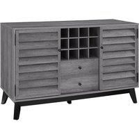 Dorel Vaughn Wine Cabinet - Grey Oak