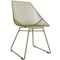 Cosmoliving By Cosmopolitan Ellis Accent/Dining Chair  Gold Metal