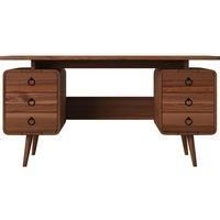 Alphason Somerset Desk, Wood, Walnut