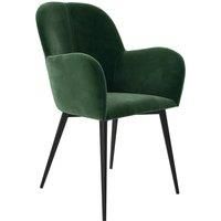 Fitz Accent Dining Room Dressing Chair Green Velvet 