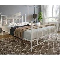 DHP Manila Metal Bed White Double Uk