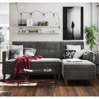 Dorel Hartford Sectional Futon Chenille Grey, Grey