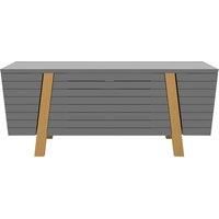 ALPHASON Florence 1200 mm TV Stand - Grey & Oak, Silver/Grey,Brown