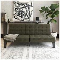 Queer Eye Qe Adalynn Convertible Linen Futon - Grey