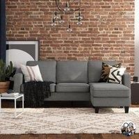Queer Eye Brighton Sectional Sofa - Grey Linen
