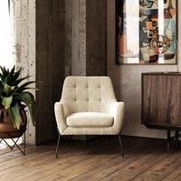 Dorel Brayden Upholstered Accent Chair Beige, Cream