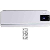 MYLEK Electric Over Door Heater Screen 2kw Heater Air Curtain with Thermostat, PTC Element, Remote Control and Timer - ErP Compliant