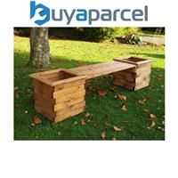Garden Bench with Planters UK Handmade Fully Treated Delivered & Assembled