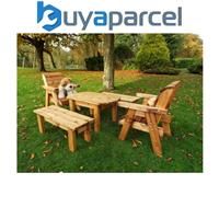 Charles Taylor Little Fellas 4 Seater Wooden Dining Table 2 Chairs 2 Benches