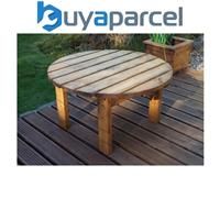 Charles Taylor Wooden Garden Round Circular Side Coffee Table