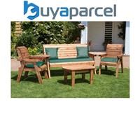 Charles Taylor Five Seater Garden Furniture Set, Green