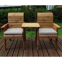 Charles Taylor Twin Companion Set Straight with Grey Cushions