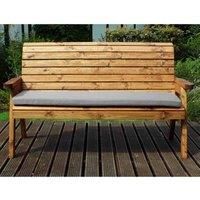 Charles Taylor Three Seater Winchester Bench with Grey Cushions