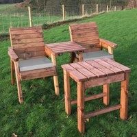 Charles Taylor Deluxe Companion Set with Grey Cushions