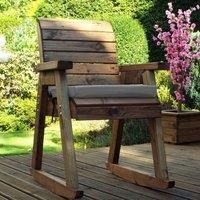 Charles Taylor Chair Rocker with Grey Cushions