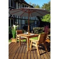Charles Taylor Two Seater Table Set with Grey Cushions