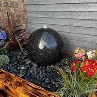 Tranquility Granite Polished Sphere 40cm Natural Stone Water Feature