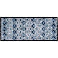 Washamat Recylon Bath Mat 120X50Cm - Blue Tile