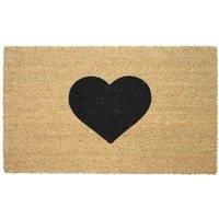 Doormat Natural Coir Heart Kentwell