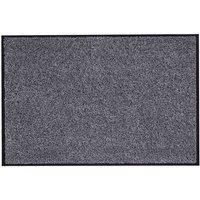 Dandy Washamat Cotton Doormat Anti Slip Eco Friendly Back Mat with Border 60cm x 40cm (Anthracite)