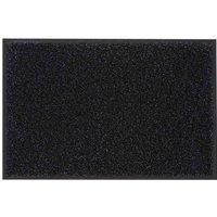 Dandy Washamat Cotton Doormat Anti Slip Eco Friendly Back Entrance Mat with Border 80cm x 50cm (Charcoal)
