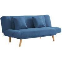 Hamilton Fabric Sofa Bed With Matching Scatter Cushions and Wooden Legs