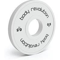 Body Revolution Fractional Bumper Plates - White