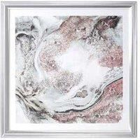 DEENZ Blush And Grey Abstract Modern Art Home, Room Wall Art Decor-89X89Cm