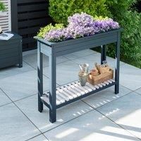 Florenity Galaxy High Planter with Zinc Tray - Grey