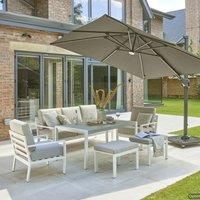 Royce Ambassador Cantilever Parasol 3 X 3M With Led Lights