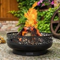 Boston Steel Decorative Fire Bowl Black
