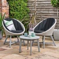Norfolk Leisure Chedworth Curved Bistro Set  Grey