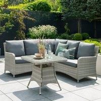 Norfolk Leisure Weybourne Outdoor Mini Corner Lounge Set - Grey