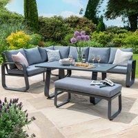 Handpicked Babingley Outdoor Corner Furniture Set With High Dining Table - Anthracite Grey