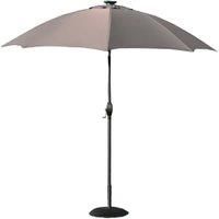 Norfolk Leisure Garden Must Haves LED Grey Parasol - 2.7m